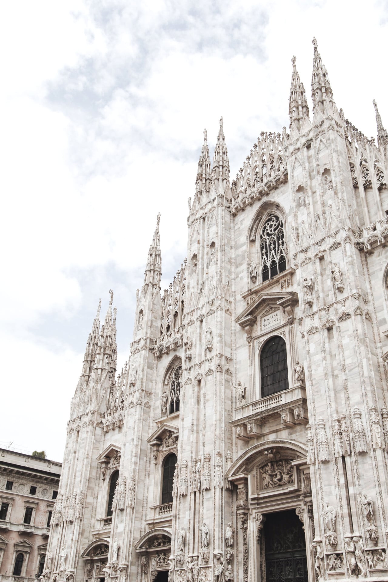 Duomo Cathedral: view of the facade on the daytime