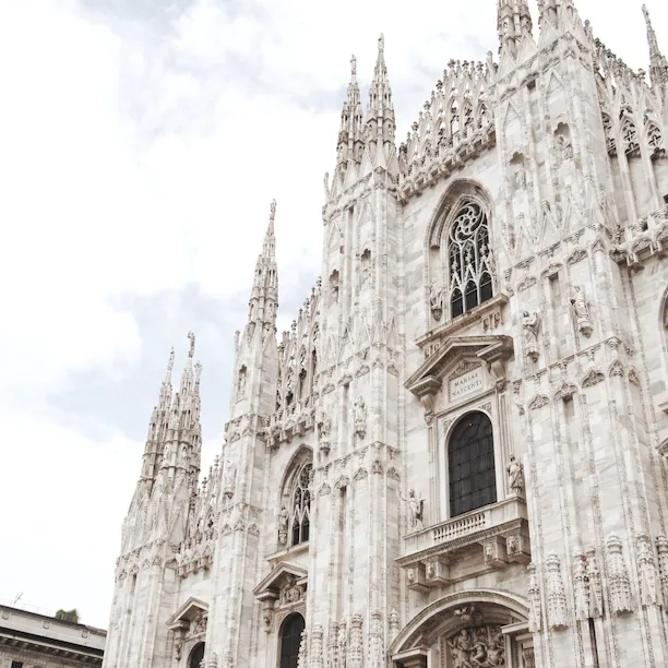 Duomo Cathedral: view of the facade on the daytime