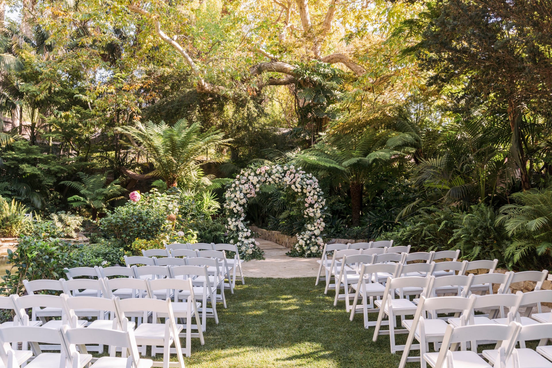 Unmatched wedding backdrop and unique spaces at Hotel Bel-Air