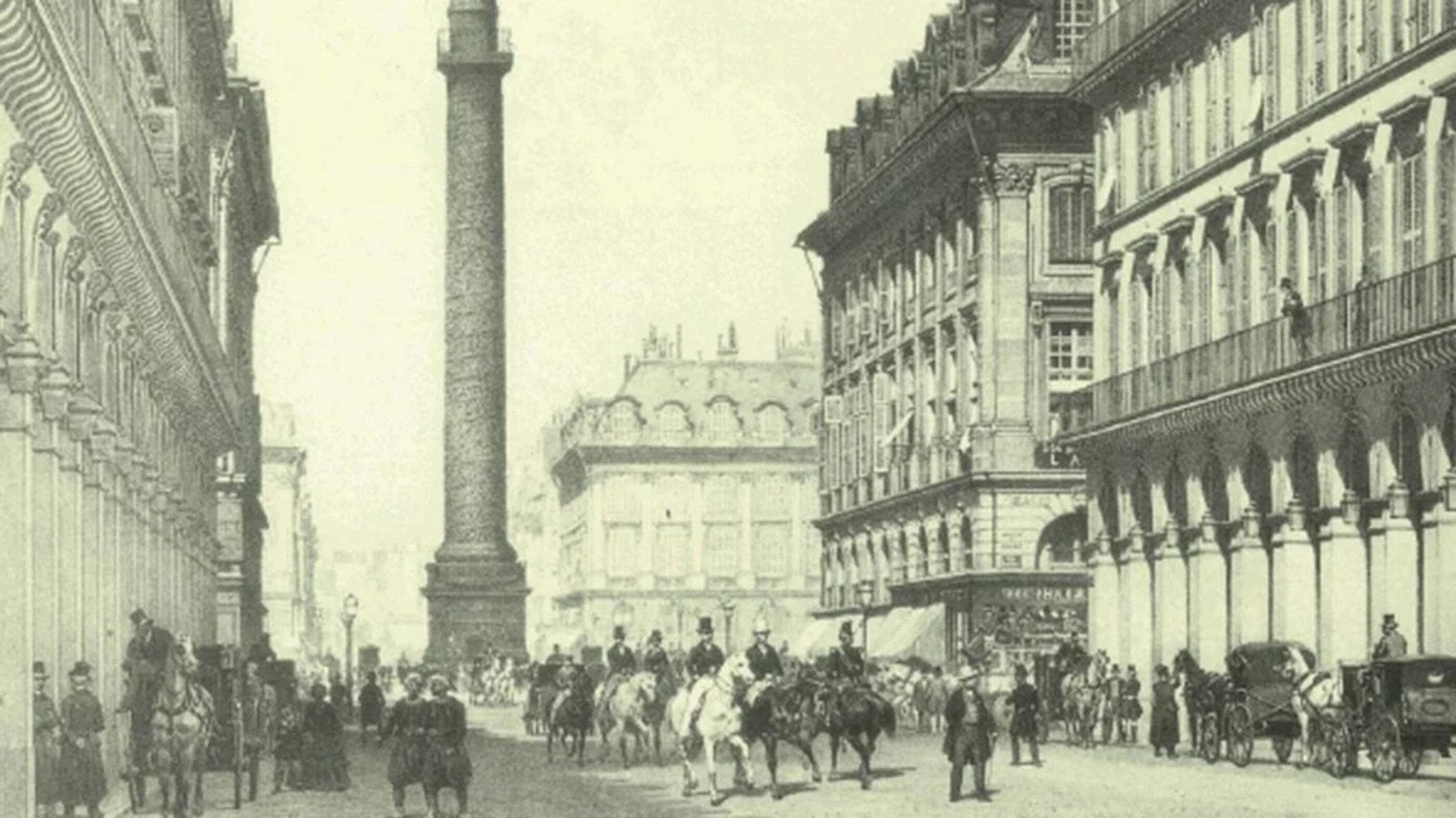 Pintura de Le Meurice Paris de 1835