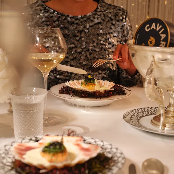 Private dining at The Dorchester. Table Lumier at Alain Ducasse at The Dorchester