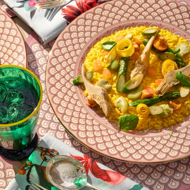 La Double J Summer Garden at The Dorchester RISOTTO GIARDINO ‘MILANESE STYLE’