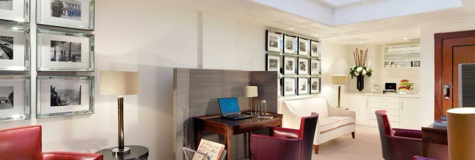 Interior and furniture inside The Dorchester Executive lounge