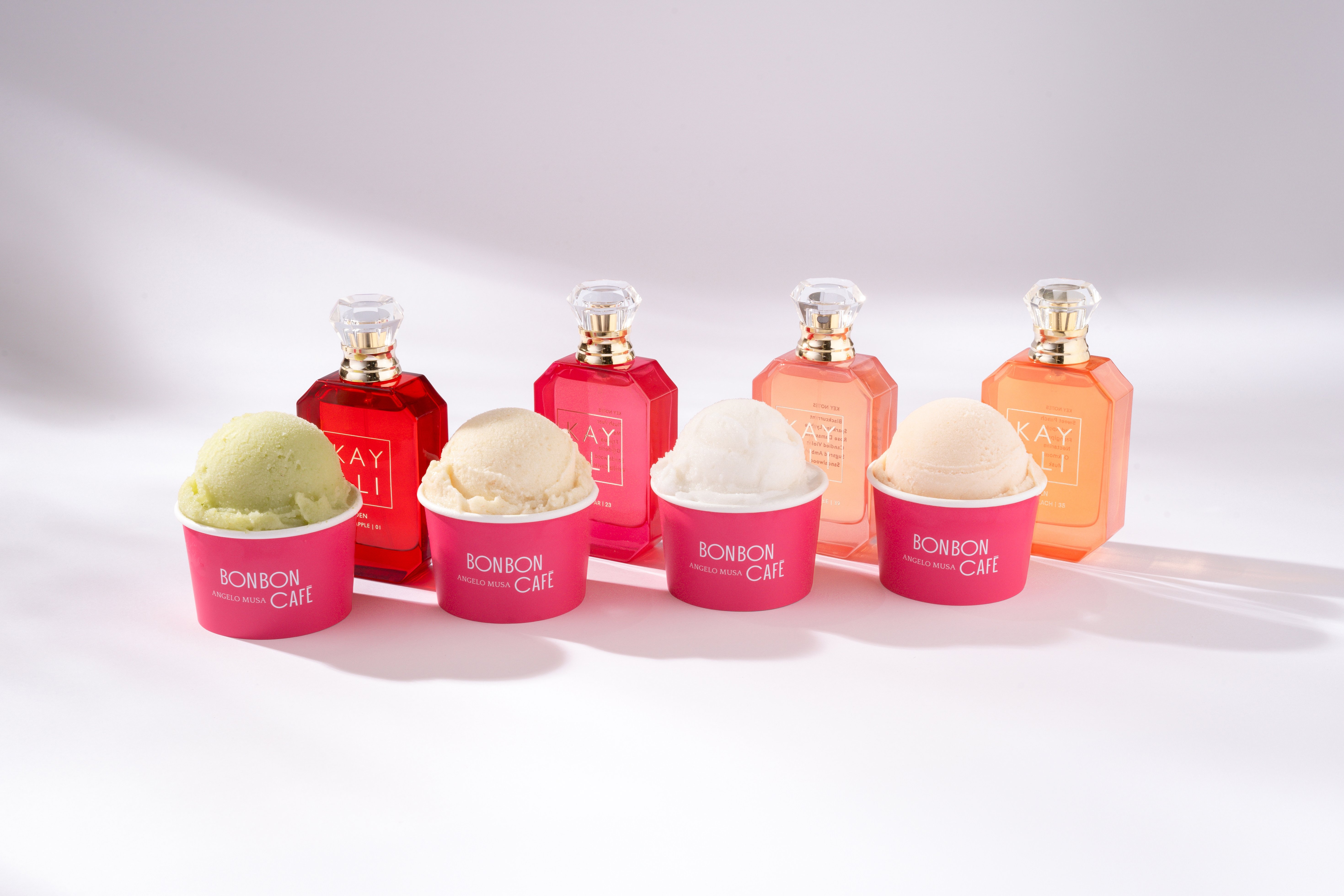 The Kayali Perfumes next to the Bonbon Cafe ice cream