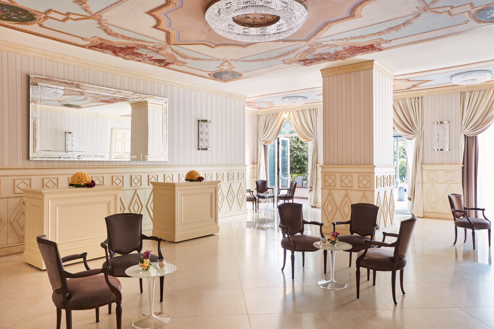 Our 'Marconi' meeting space set up as a hospitality lounge