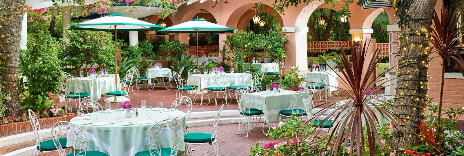 Polo Lounge Patio at The Beverly Hills Hotel