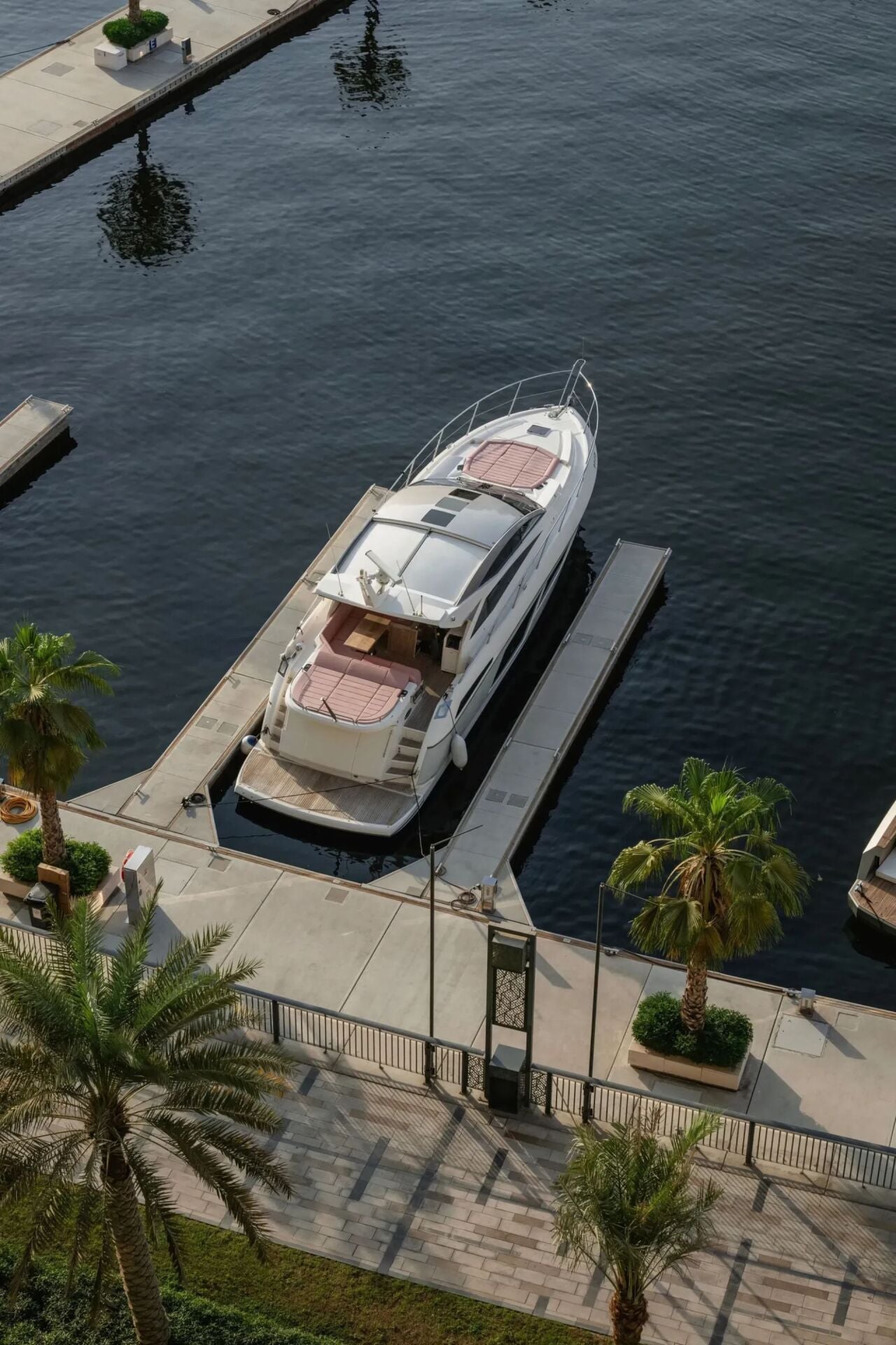 The Lana Boat in the marina