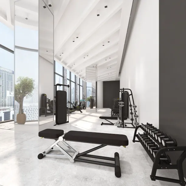 Images picturing Dior Spa treatment, gym rooms and Dior Cabanas at the Lana, Dubai, Dorchester Collection with views of the Dubai Skyline.