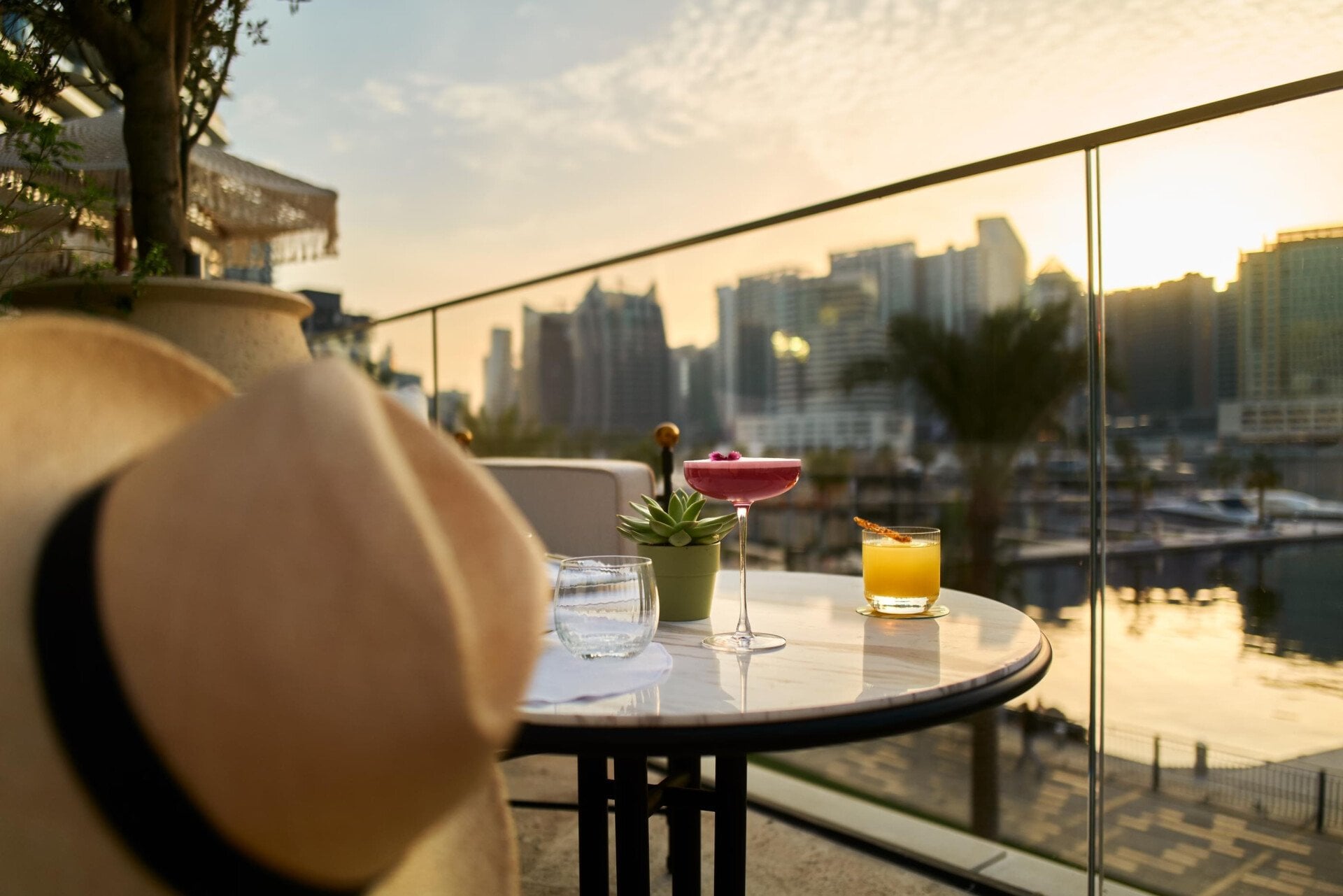 Image of Veranda design and food at The Lana - Dorchester Collection