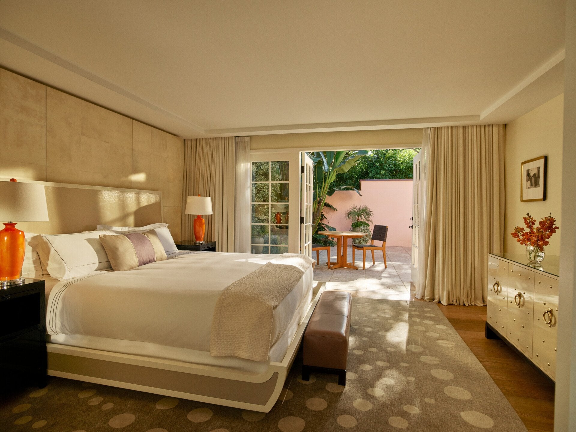 Hotel Bel-Air Patio Suite master bedroom 