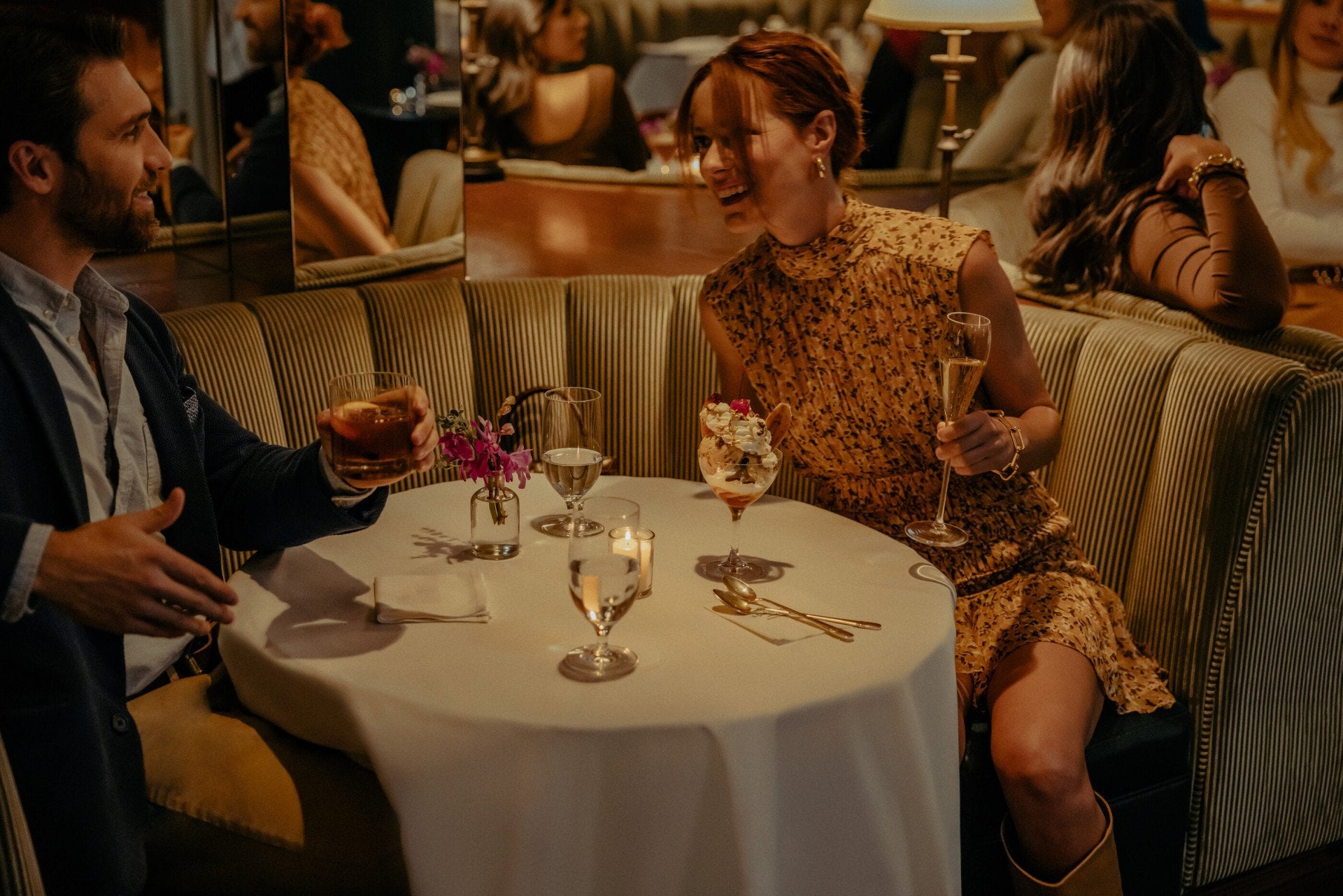 Dining in the Polo Lounge, The Beverly Hills Hotel, Beverly Hills 