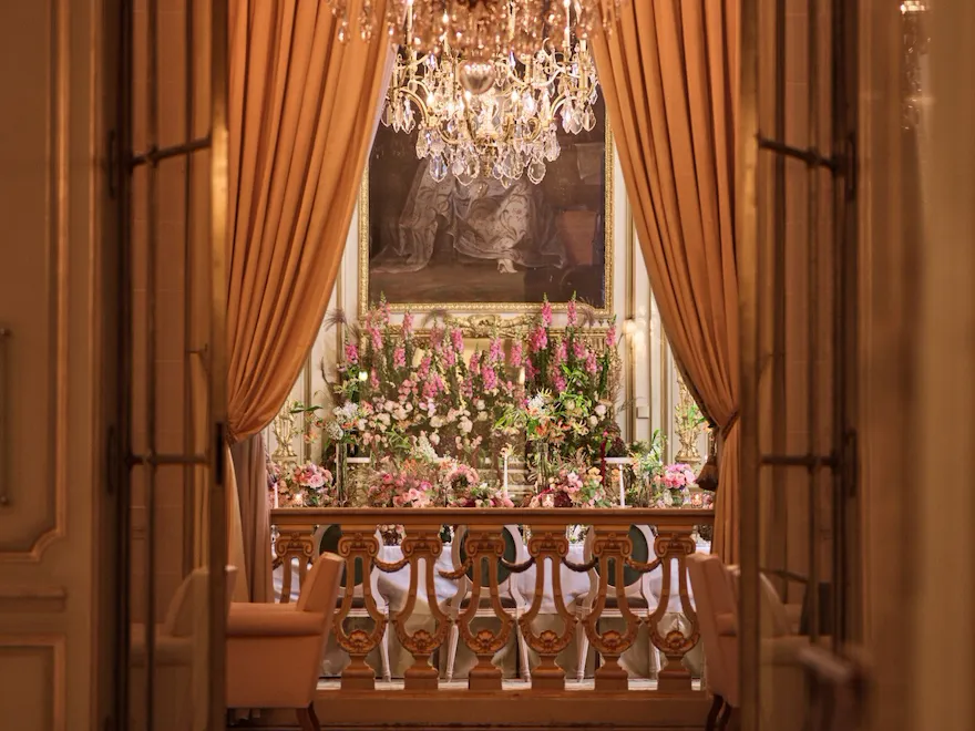 View from the door of the Salon Pompadour at Le Meurice, Paris - Dorchester Collection