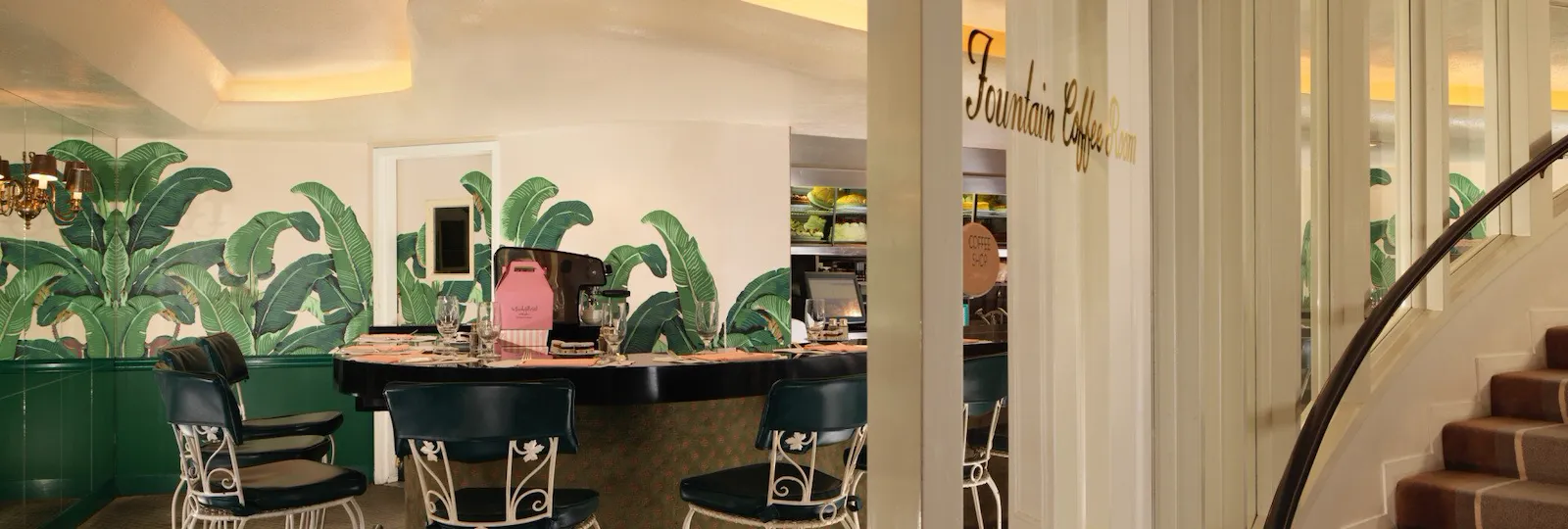 The Fountain Coffee Room Sign