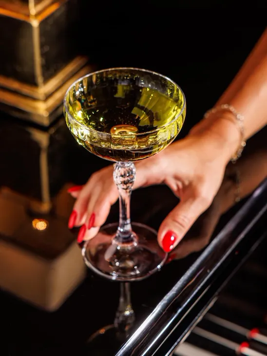a yellow cocktail called Elidoro, as the colour of the precious stone