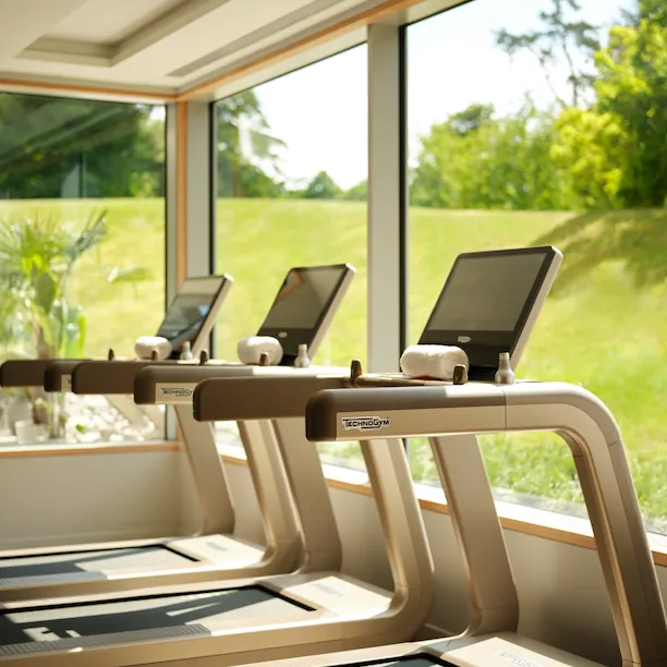 Gym interior at The Spa at Coworth Park, Ascot