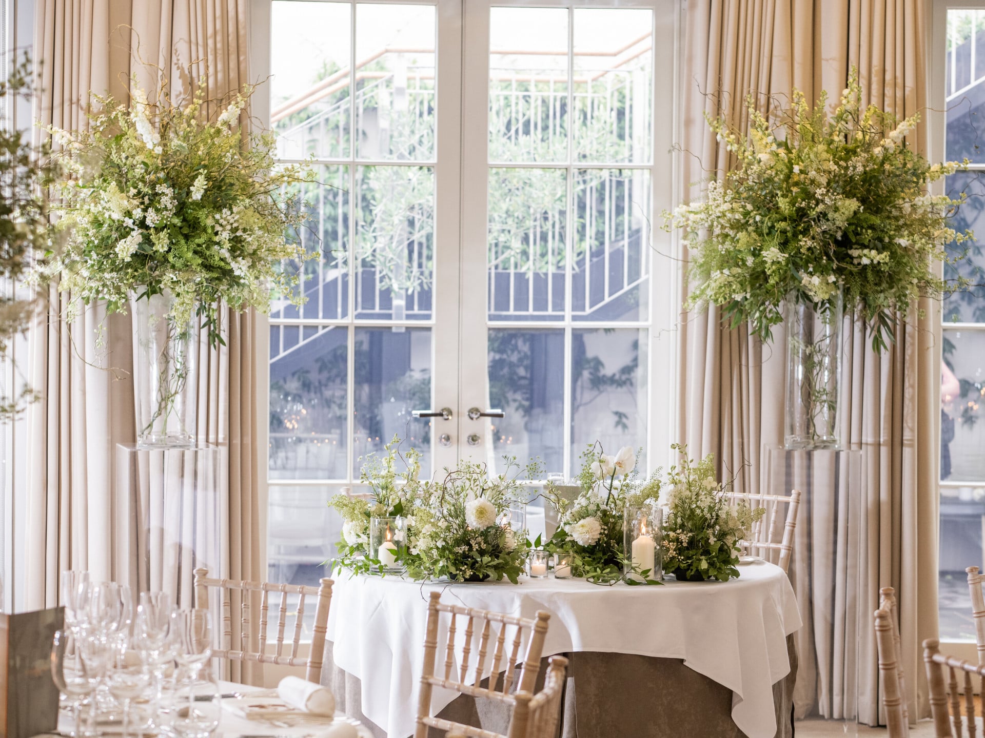 Coworth Park-Weddings-Oval room set up-Credit John Nassari