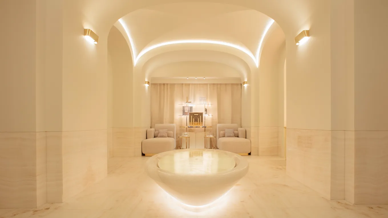 Salle de repos du Spa Dior de l'hotel Plaza Athenée
