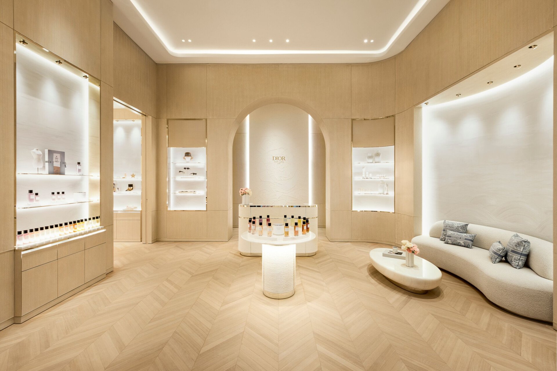 Dior Spa The Lana interior design, at The Lana - Dorchester Collection