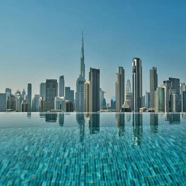 High Society pool terrace at The Lana, Dubai