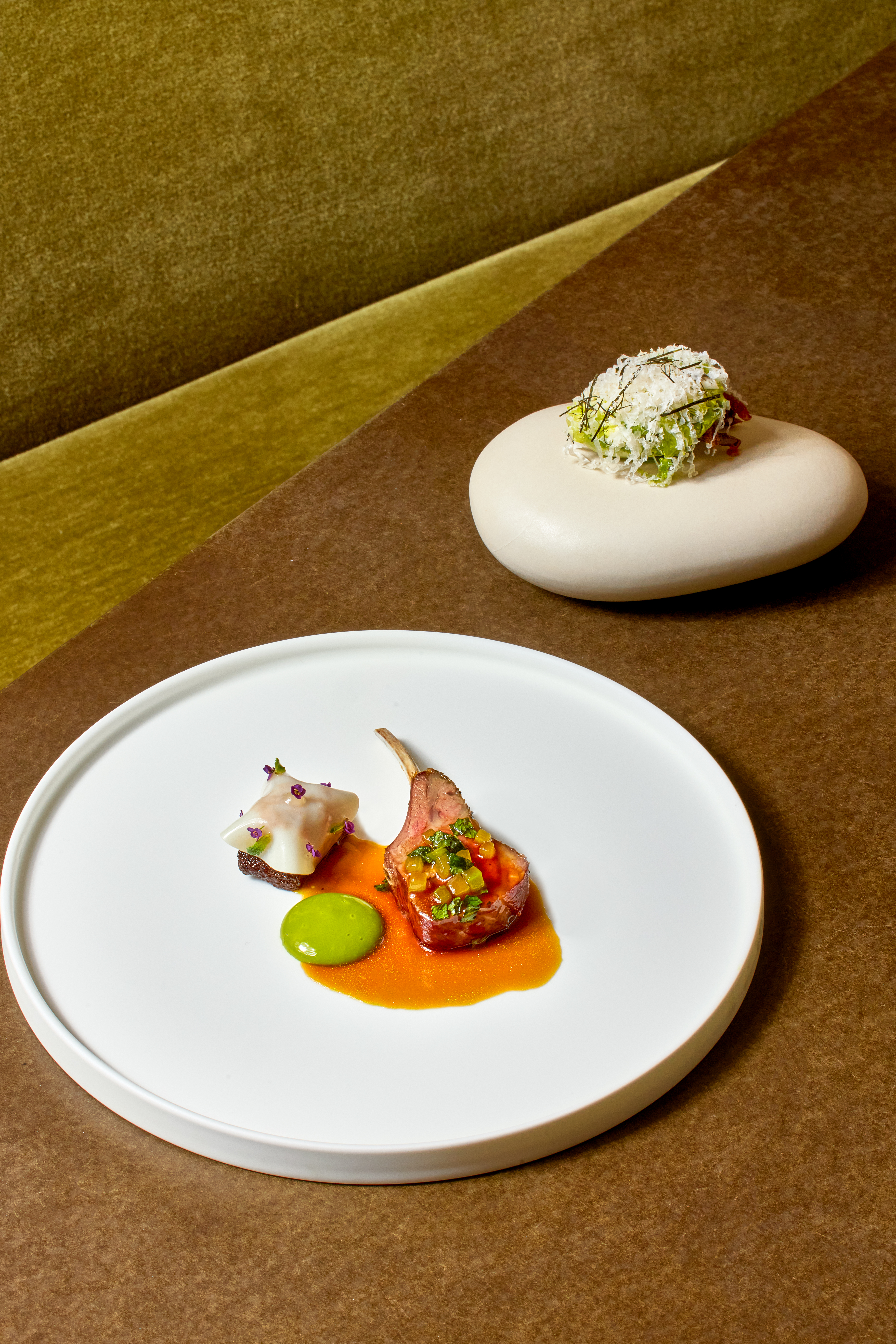 Lamb dish at Woven by Adam Smith, Coworth Park