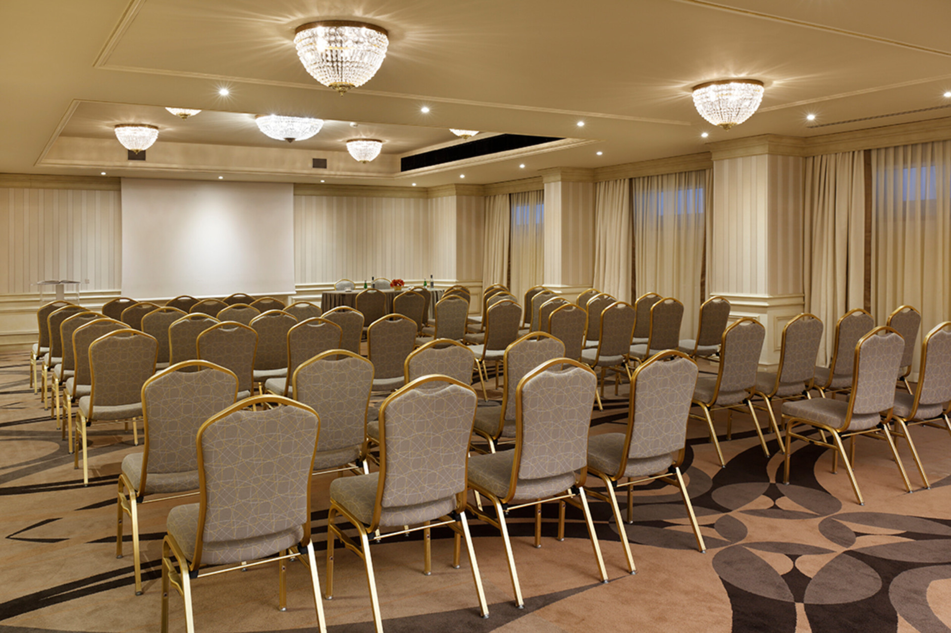 Our 'Cartesio' meeting space with theatre set up 