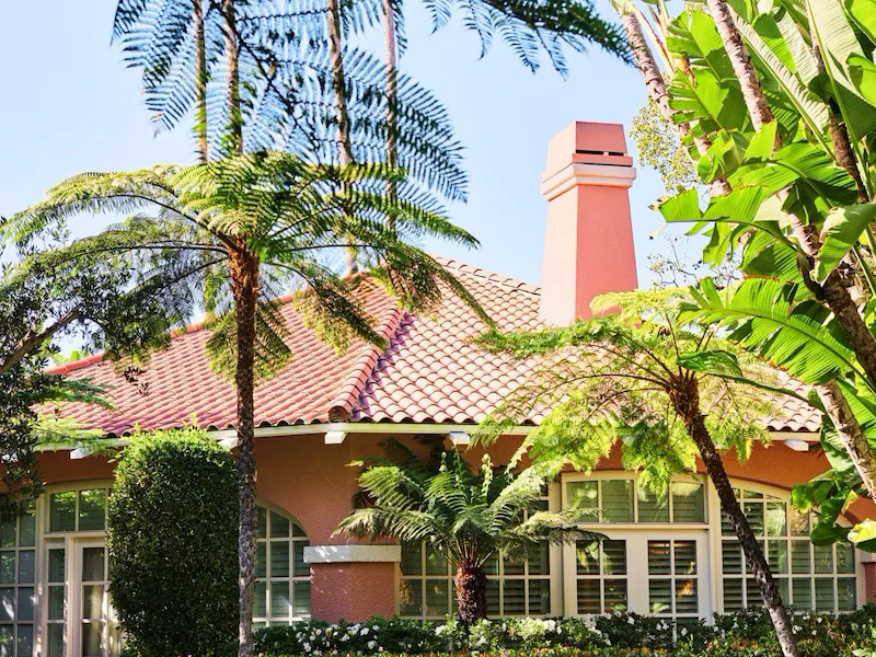 Exterior of Bungalow 22A at The Beverly Hills Hotel, Los Angeles
