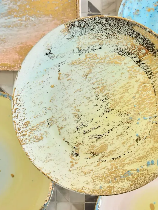 Tableware by Coralla Maiuri at Hotel Eden Rome
