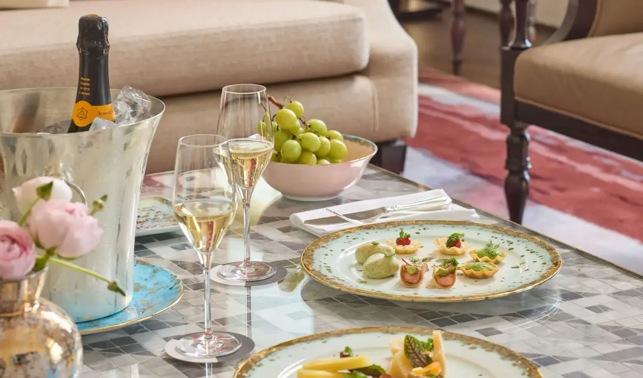 Tableware by Coralla Maiuri at Hotel Eden Rome