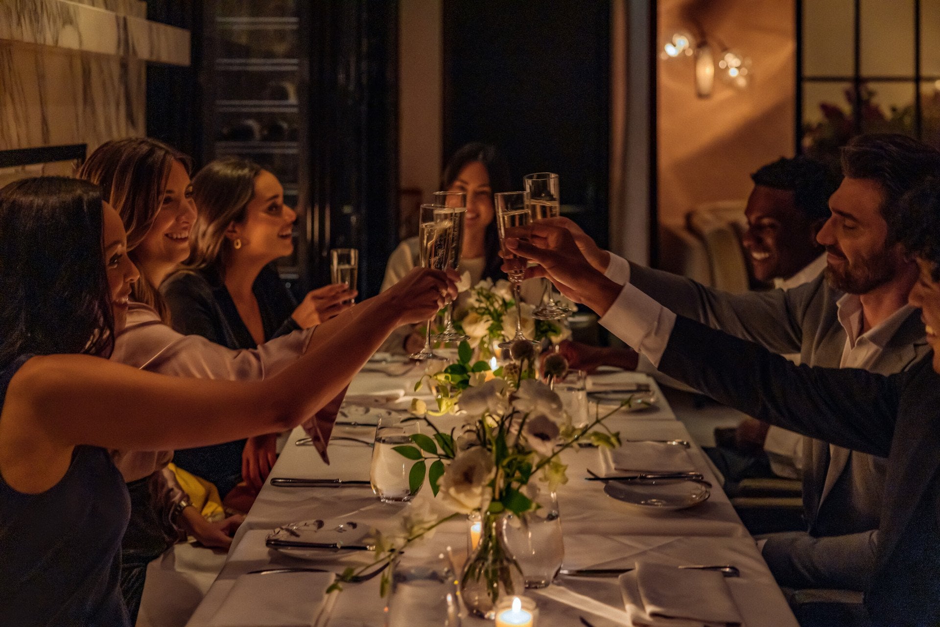 Dining in The Restaurant at Hotel Bel-Air, Los Angeles 