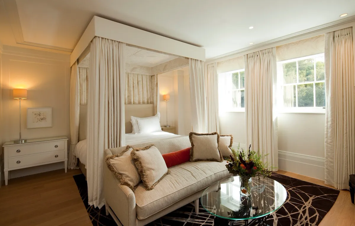 Mansion House Deluxe room interior, Coworth Park Ascot