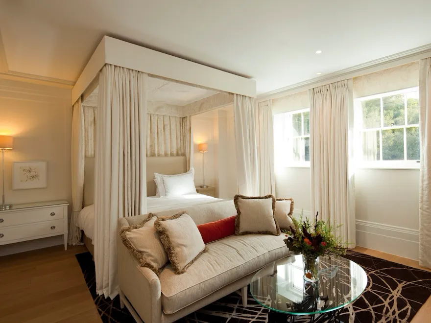 Mansion House Deluxe room interior, Coworth Park Ascot