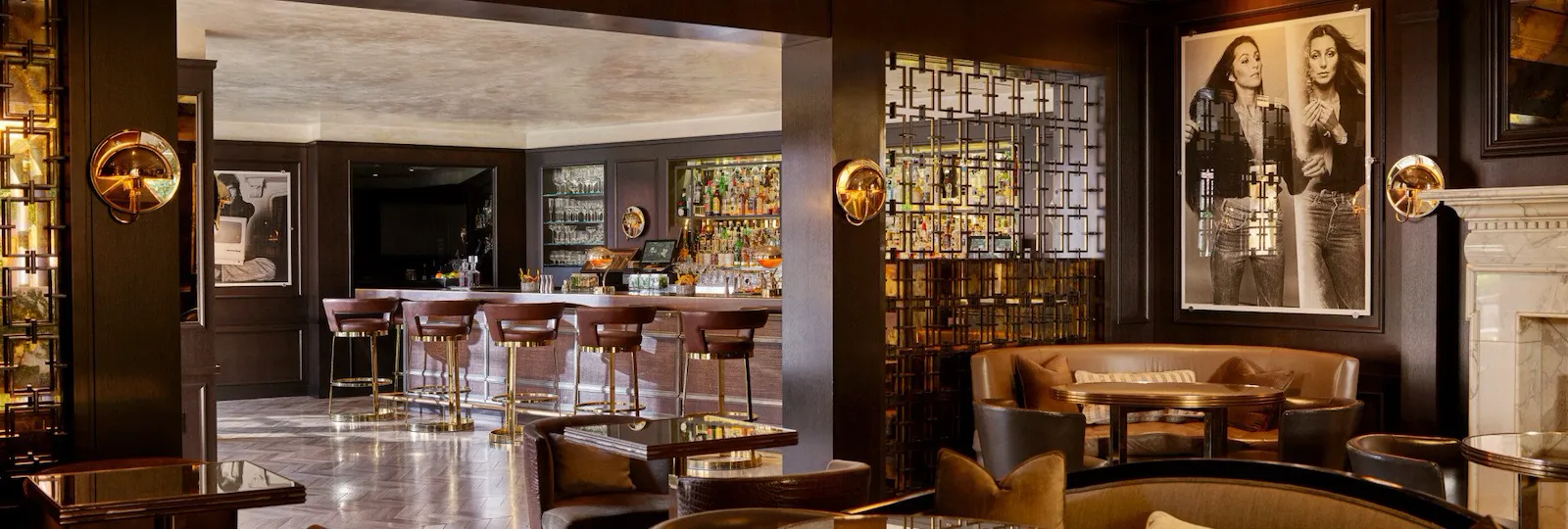Hotel Bel-Air Bar and Lounge interior space, Los Angeles