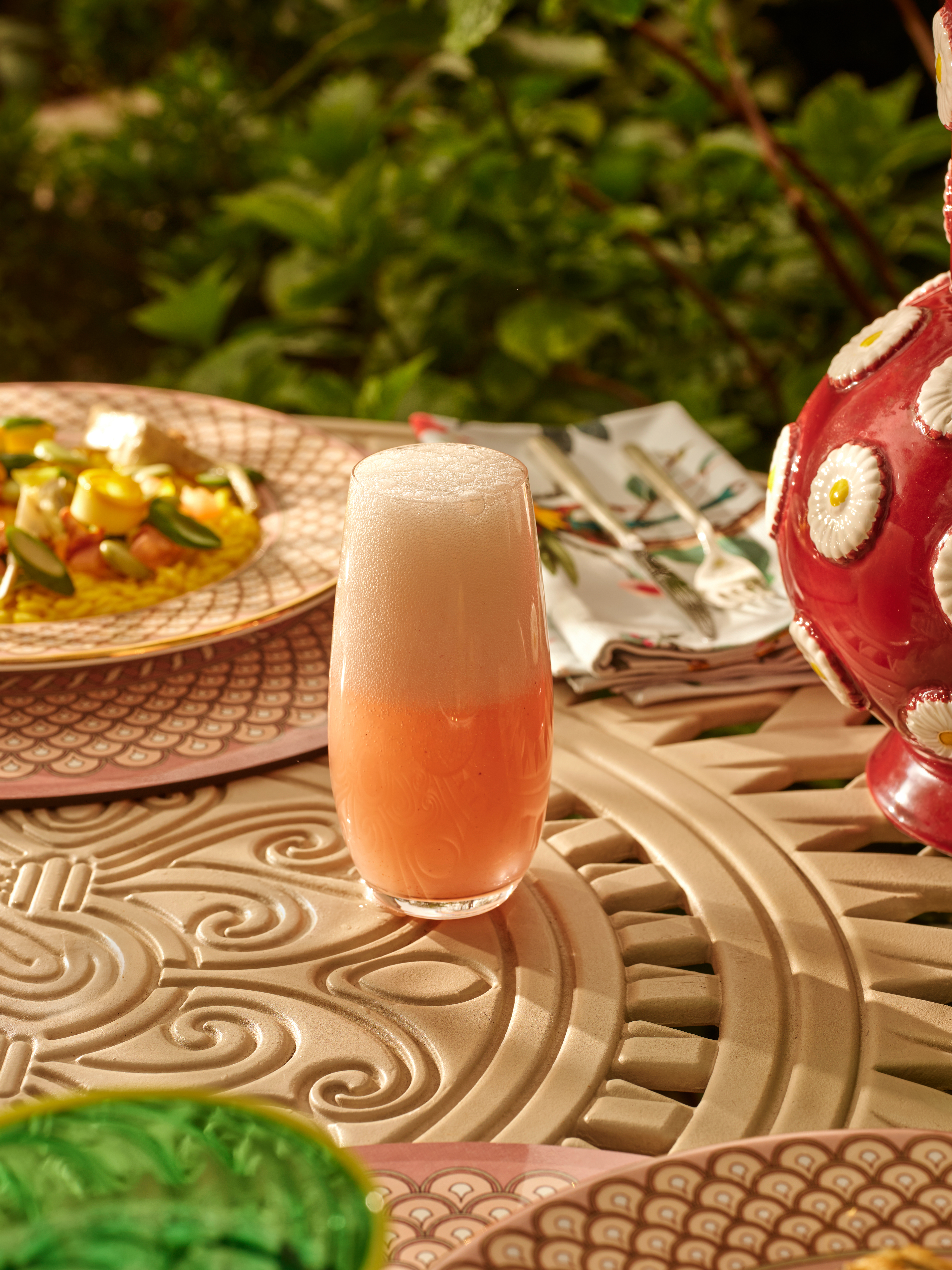 La DoubleJ summer garden refreshing drinks in Mayfair