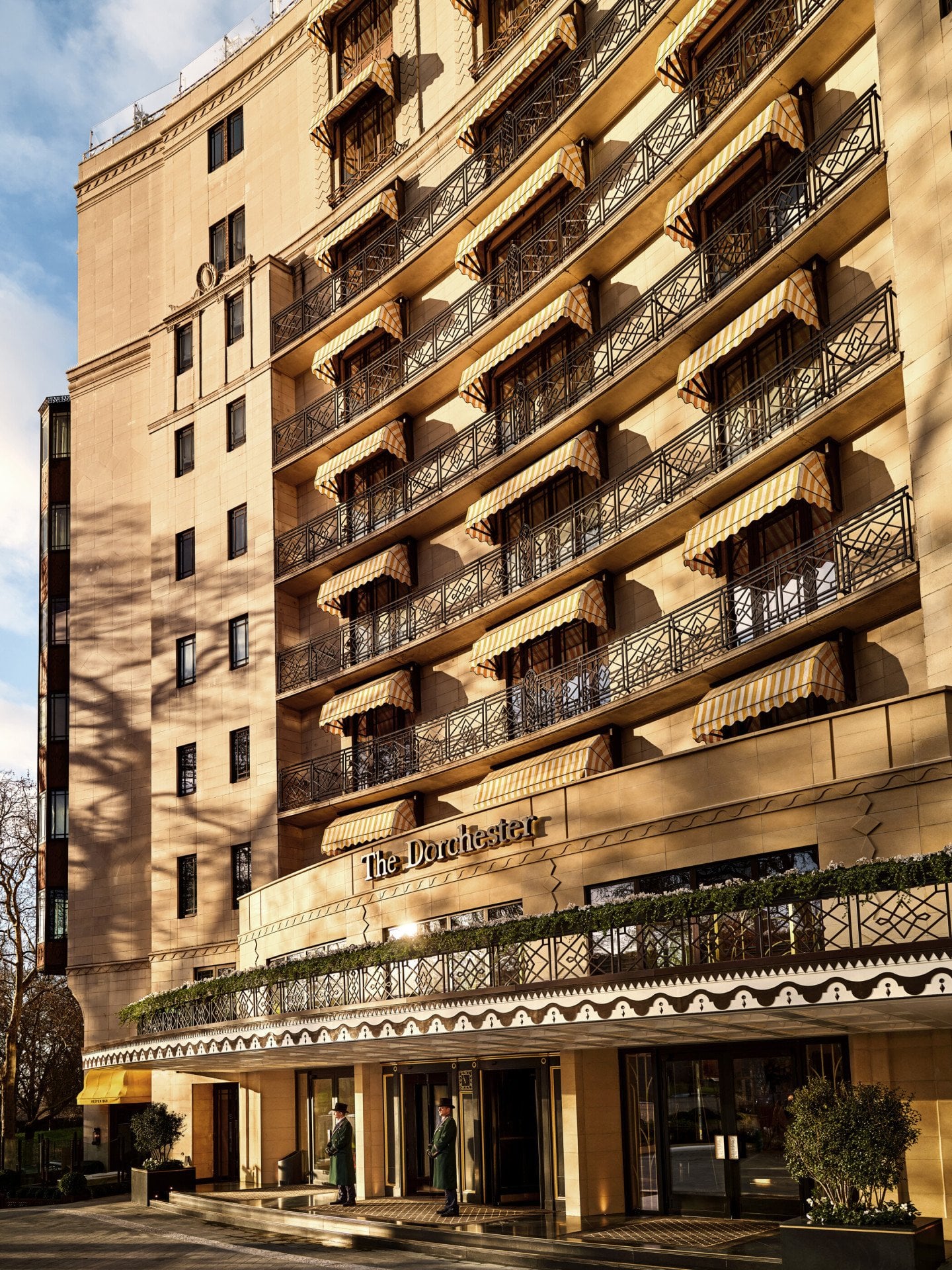 The Dorchester Facade afternoon light