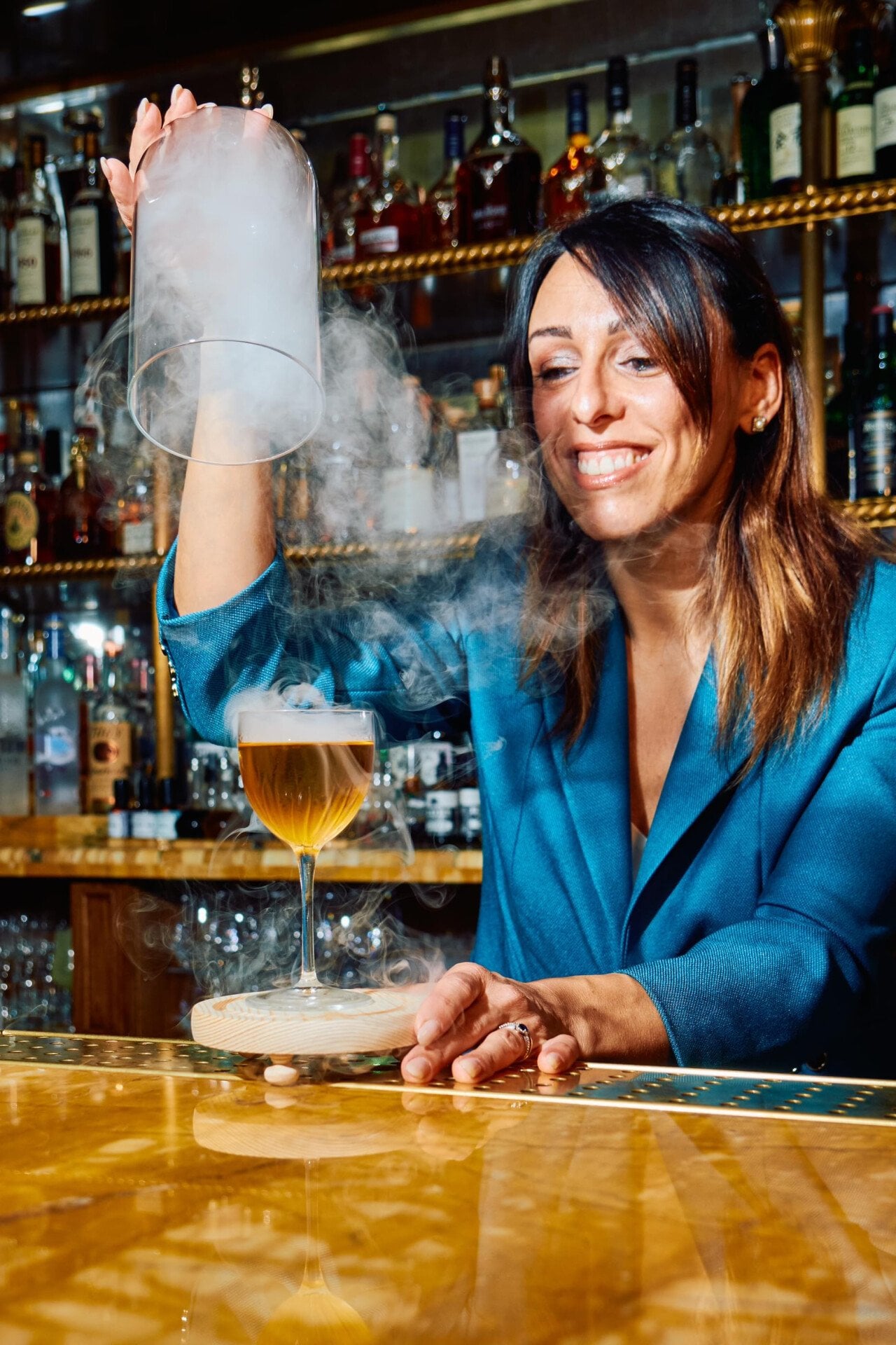 Lucia Montanelli at the Vesper Bar at The Dorchester