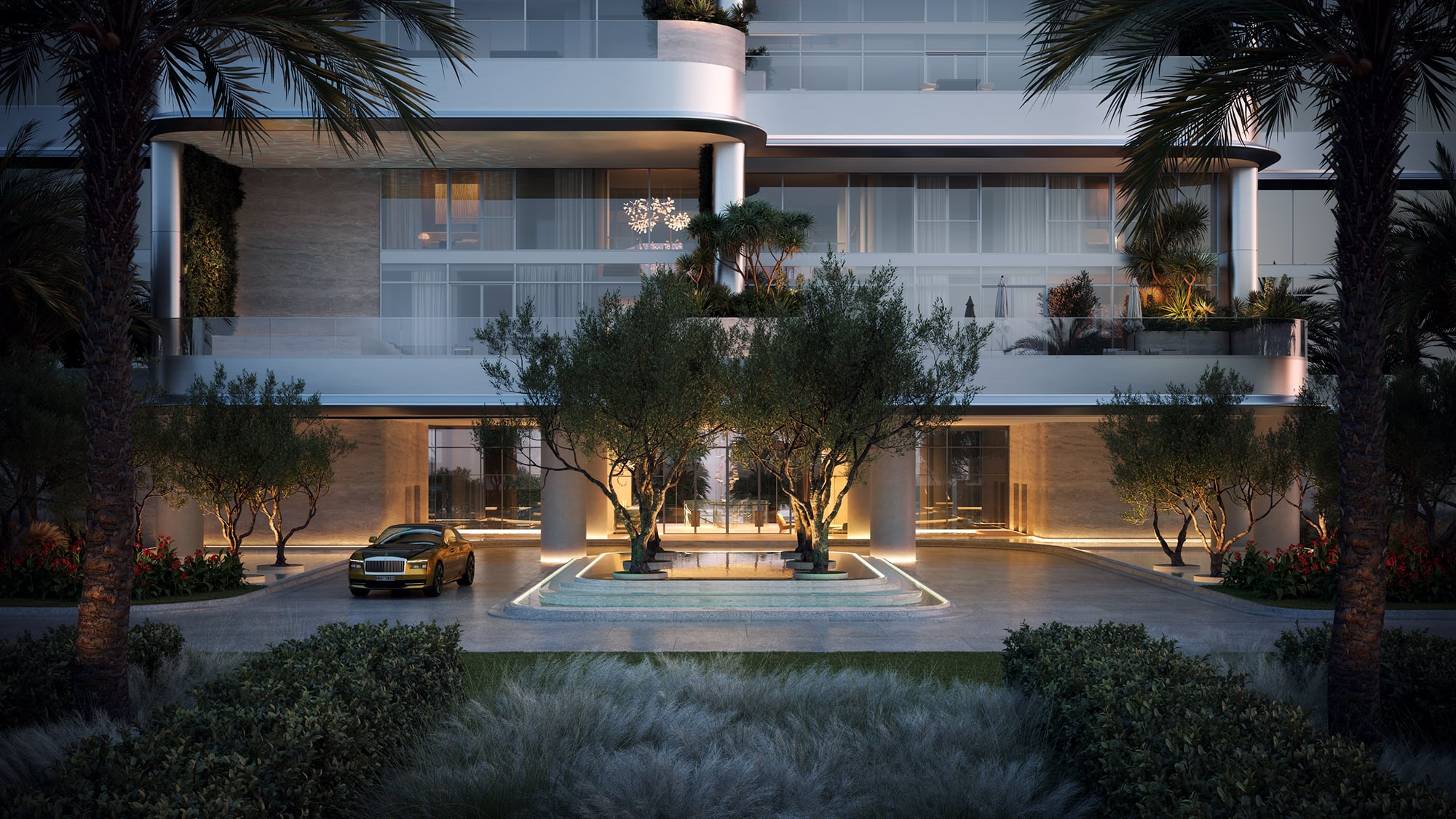 Orla Infinity Residences building exterior CGI, Dubai