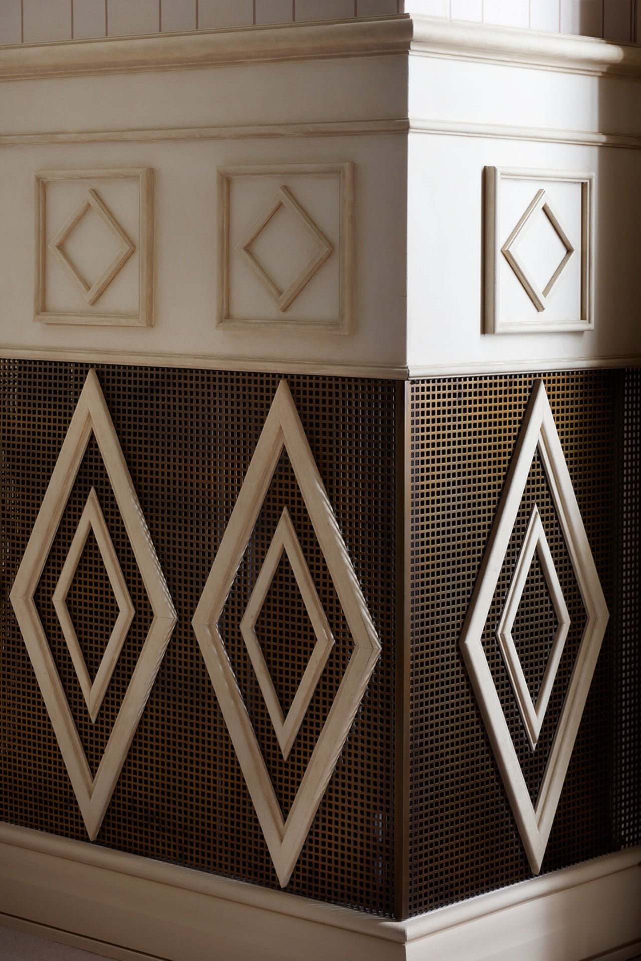 detail of a column in our  'Cartesio' meeting space 